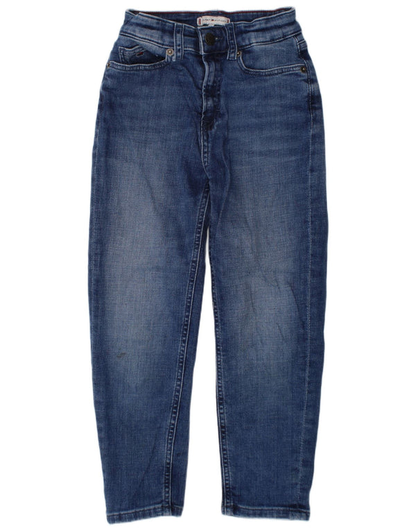 TOMMY HILFIGER Boys Tapered Jeans 7-8 Years W20 L19 Blue Cotton