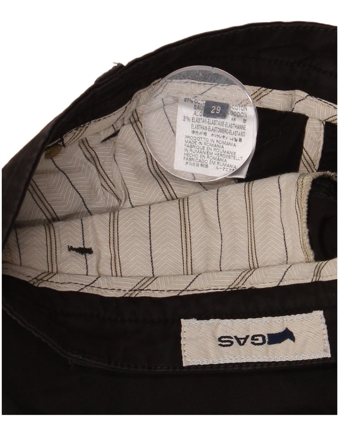 Женские прямые брюки-чиносы Gas W29 L31, черные, хлопковые