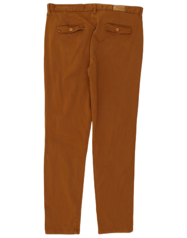 Мужские узкие брюки-чиносы Zara EU 44, большие W34 L30, коричневые