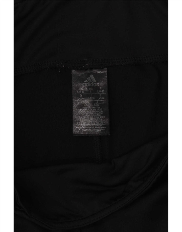 Женские леггинсы-капри Adidas Climalite UK 16/18, большой черный полиэстер
