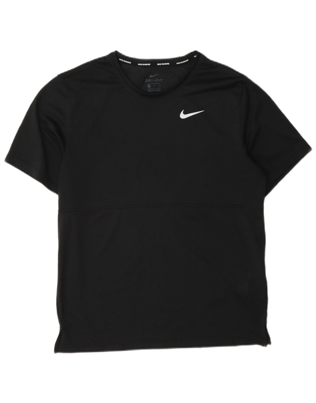 Мужская прозрачная футболка Nike Dri Fit, средний черный полиэстер