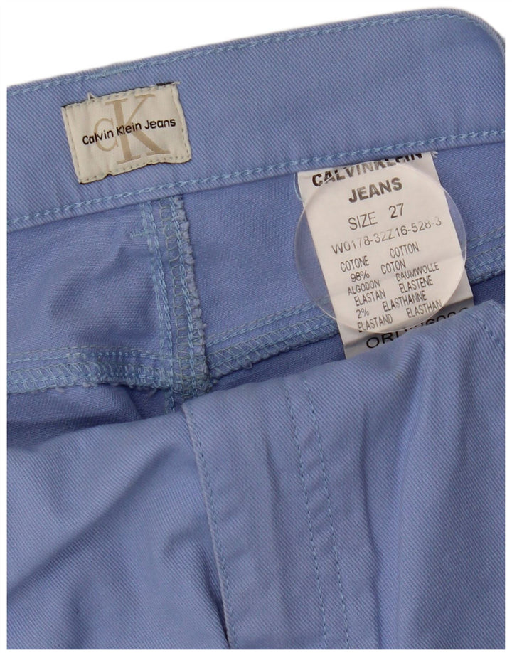 Женские прямые джинсы CALVIN KLEIN W27 L31 синие, хлопок