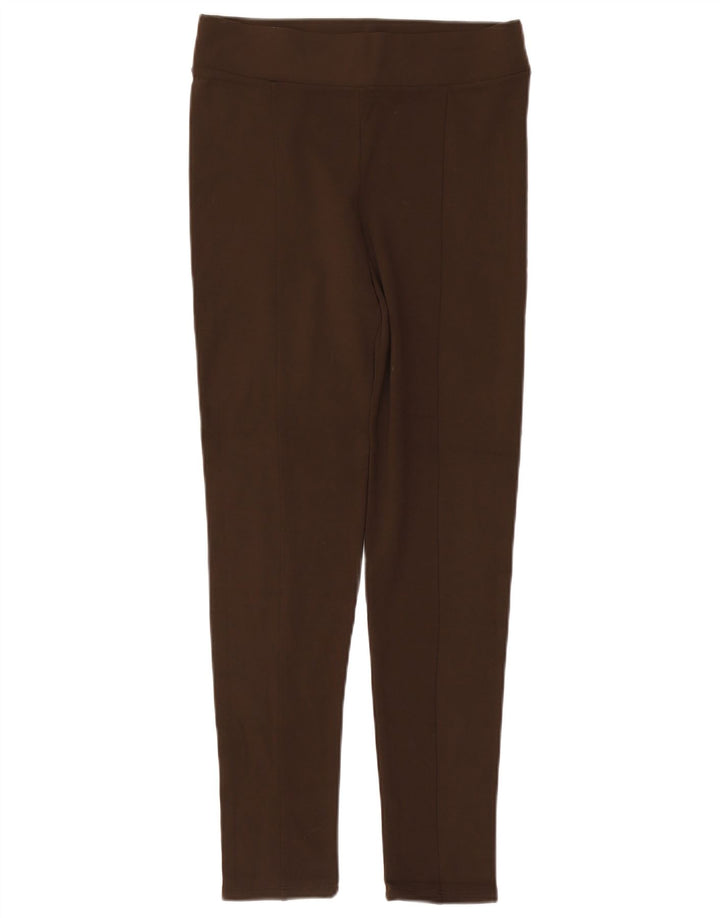 Женские леггинсы Zara UK 14, большие, коричневые, вискоза