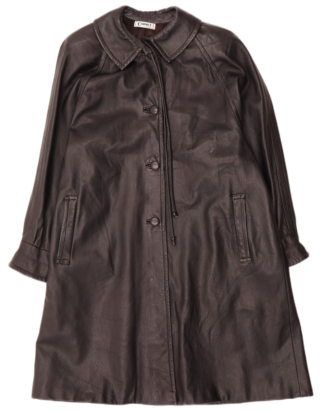 Женское кожаное пальто Carnet UK 18 XL, черное