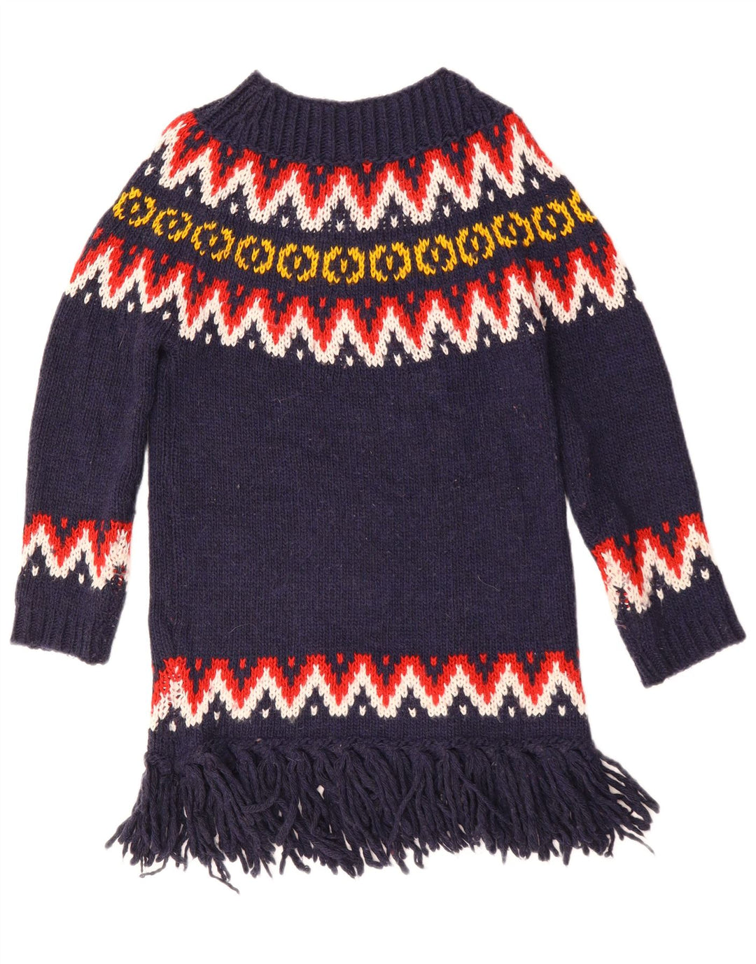 Женский свитер с вырезом «лодочка» Benetton, UK 10, маленький, темно-синий, акрил