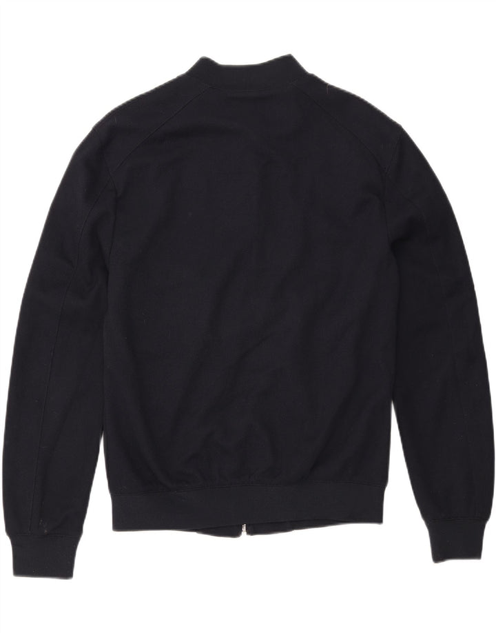 ZARA Womens Bomber Jacket UK 14 Medium Navy Blue Polyester Vintage Zara and Second-Hand Zara from Messina Hembry 