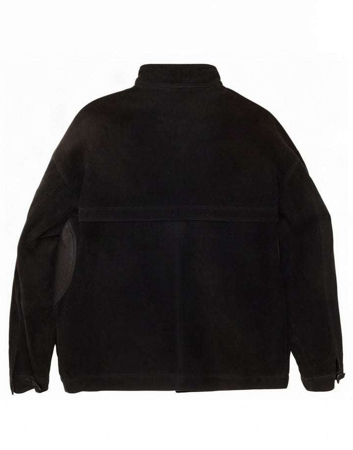 Винтажная мужская замшевая куртка UK 42 XL, черная