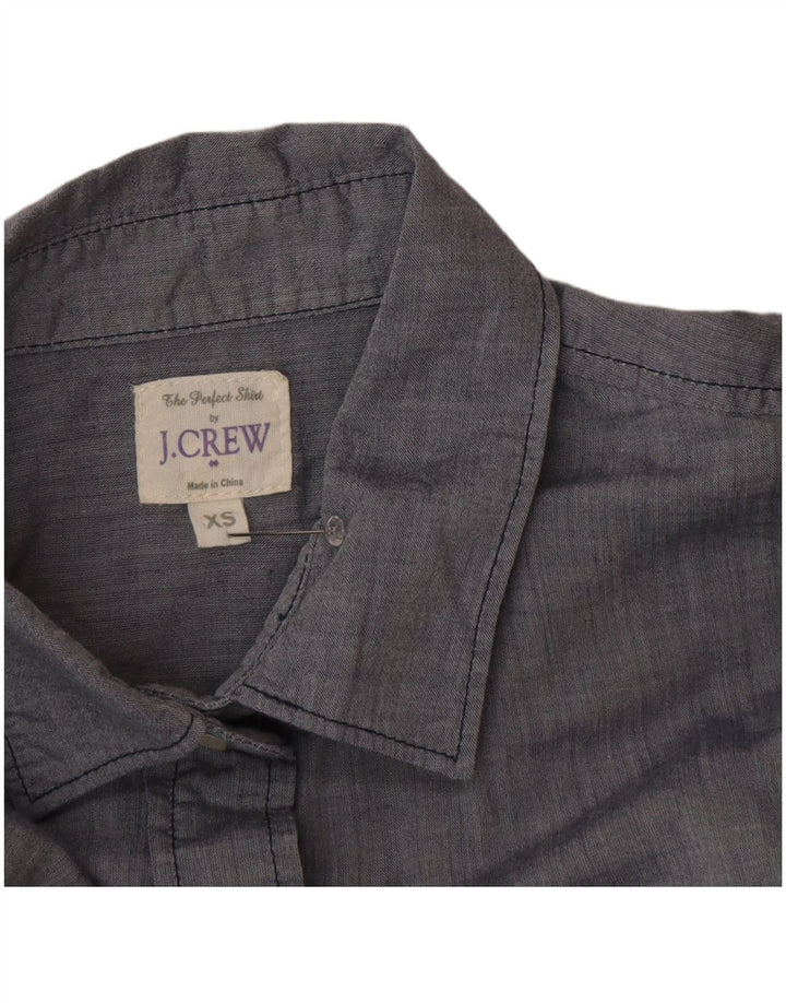 Женская рубашка оверсайз J. Crew UK 6 XS, серый хлопок