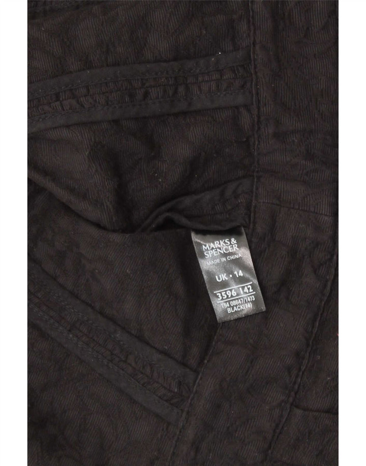 Женский блейзер с укороченным рукавом 3/4 Marks & Spencer, Великобритания 14, большой черный