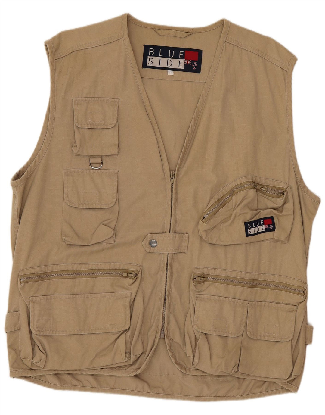 Мужской универсальный жилет Blue Side UK 40, большой коричневый цвет