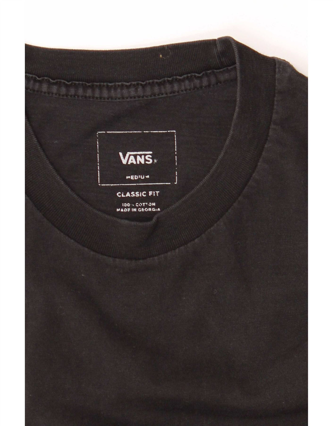 Мужская футболка классического кроя Vans, средний черный цветной блок