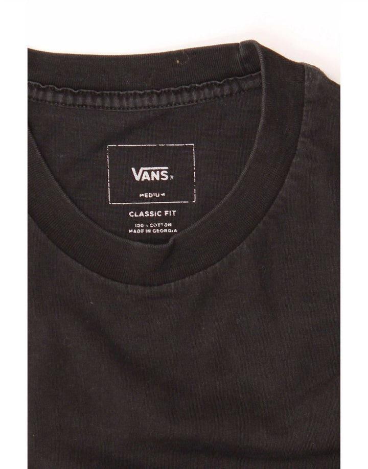 Мужская футболка классического кроя Vans, средний черный цветной блок