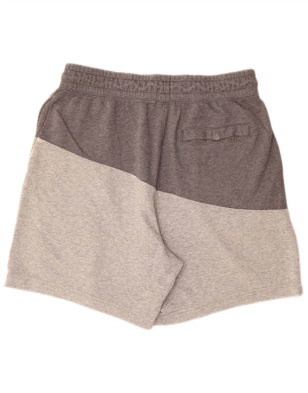 Мужские спортивные шорты NIKE, большие серые хлопковые шорты с цветными блоками