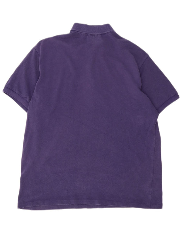 Мужская рубашка-поло классического кроя Lacoste, размер 6 XL, фиолетовый хлопок