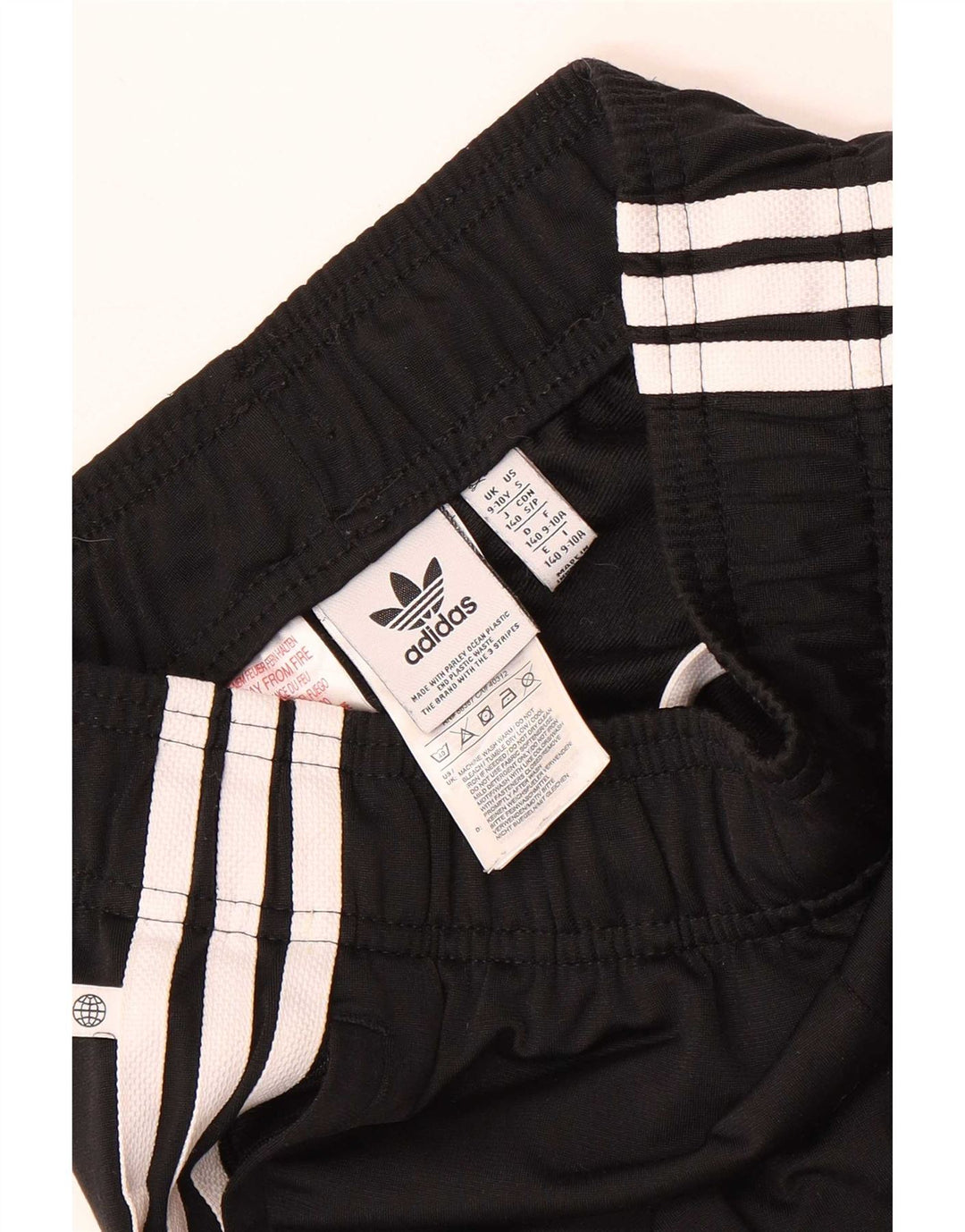 Спортивный костюм Adidas для мальчиков, брюки для бега, 9–10 лет, черный полиэстер