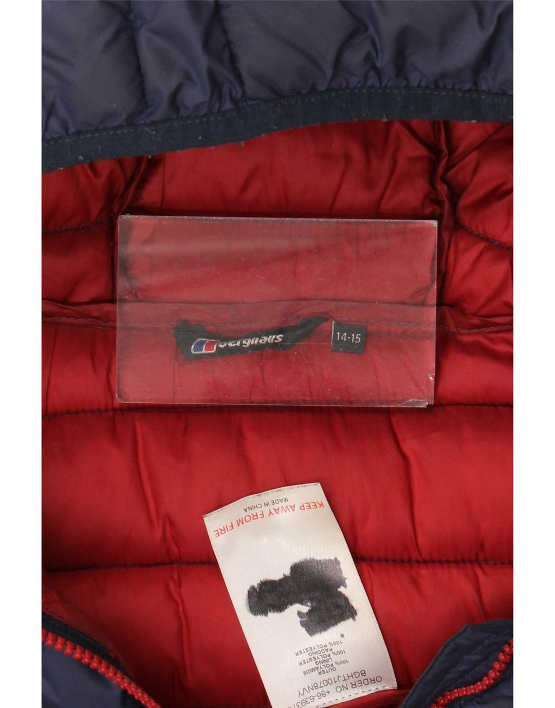 Berghaus Утепленная куртка с капюшоном для мальчиков 14-15 лет Темно-синий полиэстер
