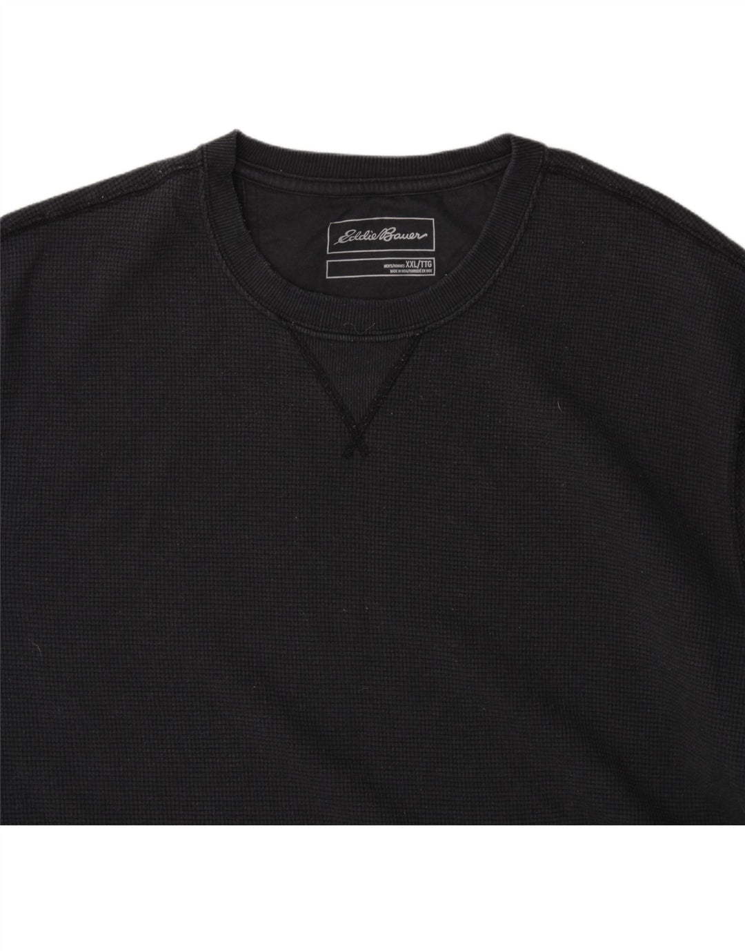 EDDIE BAUER Mens T-Shirt Top XL Black Cotton Vintage Eddie Bauer and Second-Hand Eddie Bauer from Messina Hembry 