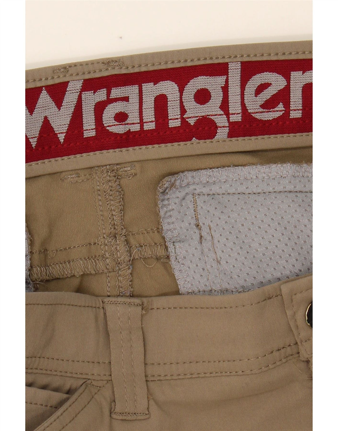 WRANGLER Mens Straight Cargo Trousers W34 L30 Beige Vintage Wrangler and Second-Hand Wrangler from Messina Hembry 