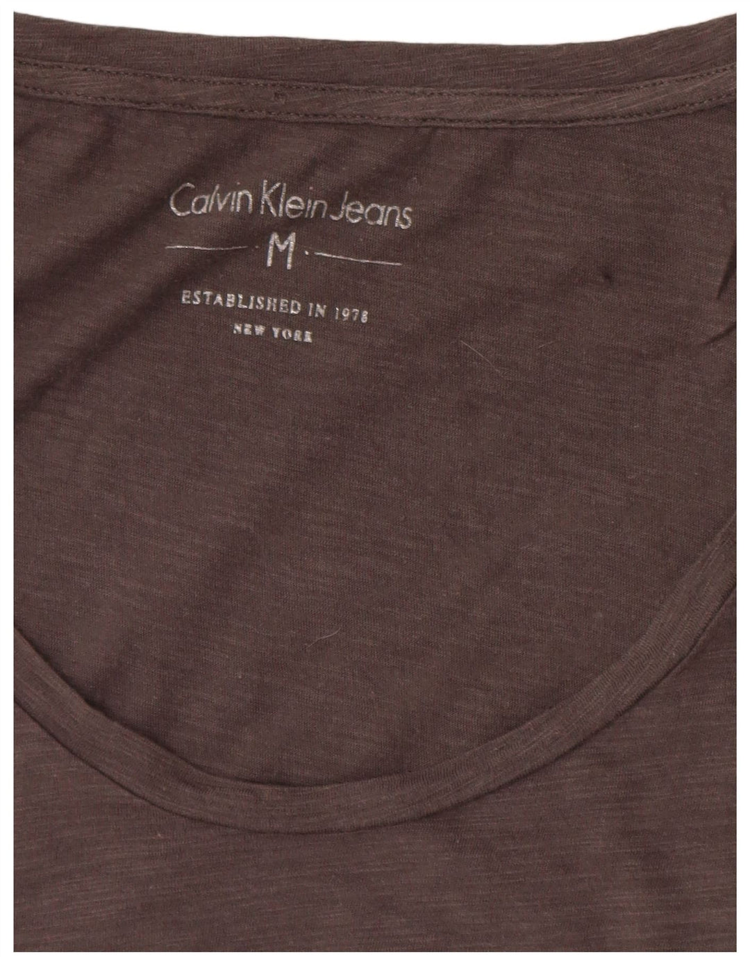 Женская футболка оверсайз с рисунком Calvin Klein Jeans Top UK 14 Medium Grey