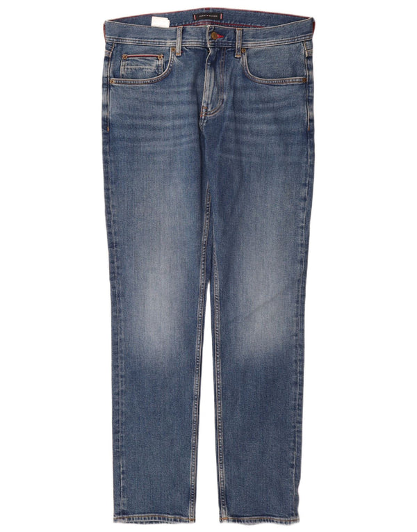 Мужские прямые джинсы Tommy Hilfiger Denton W32 L32, синий хлопок