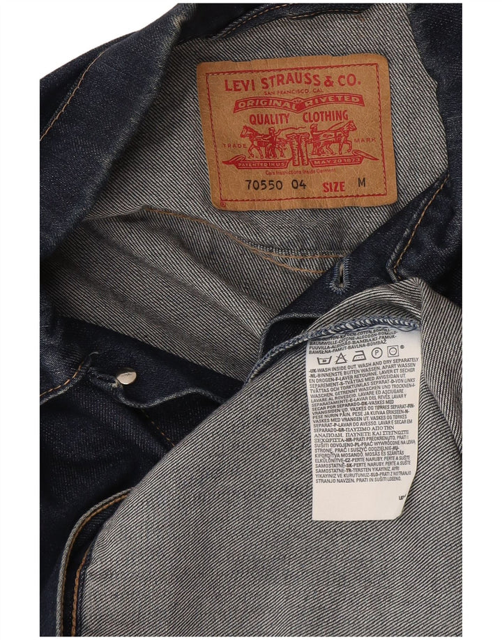 Мужская джинсовая куртка Levi's UK 38, средний синий хлопок, хлопок