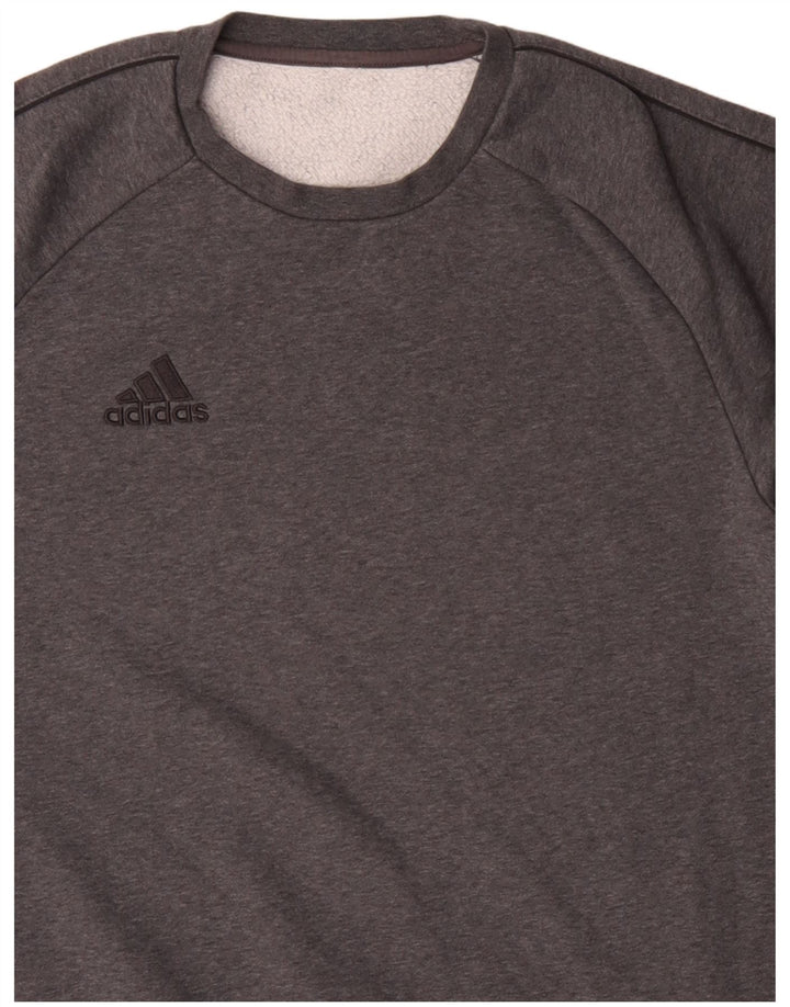 Мужской свитер Adidas, маленький серый хлопковый джемпер