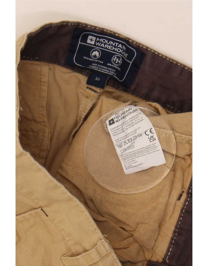 Мужские шорты чинос Mountain Warehouse W32, хлопковые, среднего бежевого цвета
