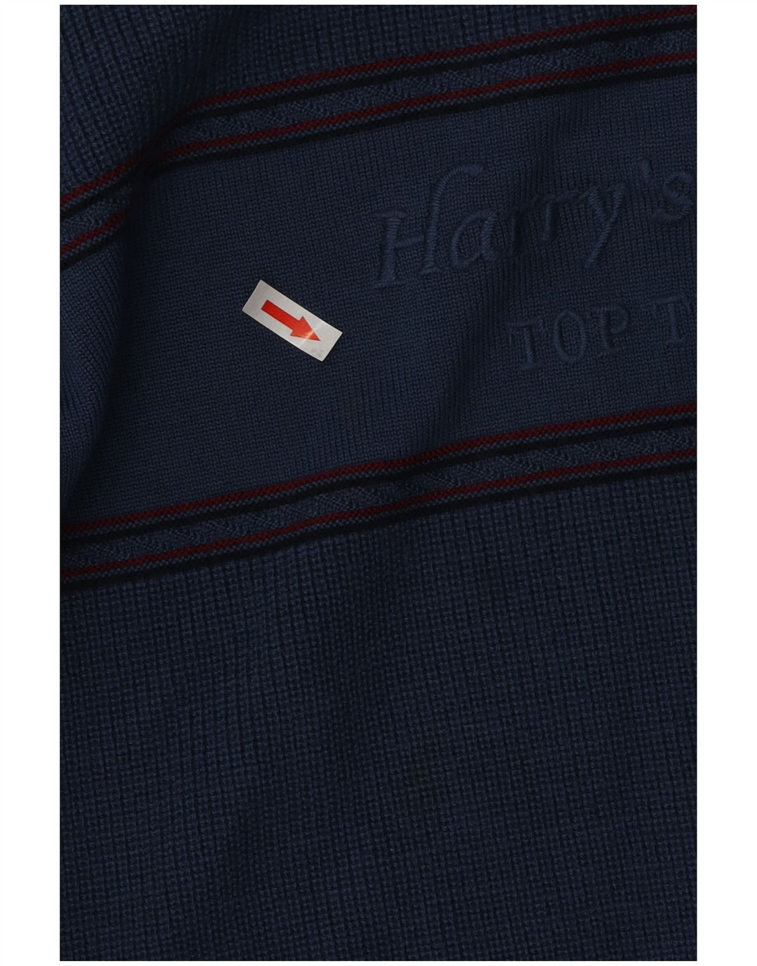 VINTAGE Мужской джемпер с круглым вырезом с рисунком, синий шерстяной свитер XL