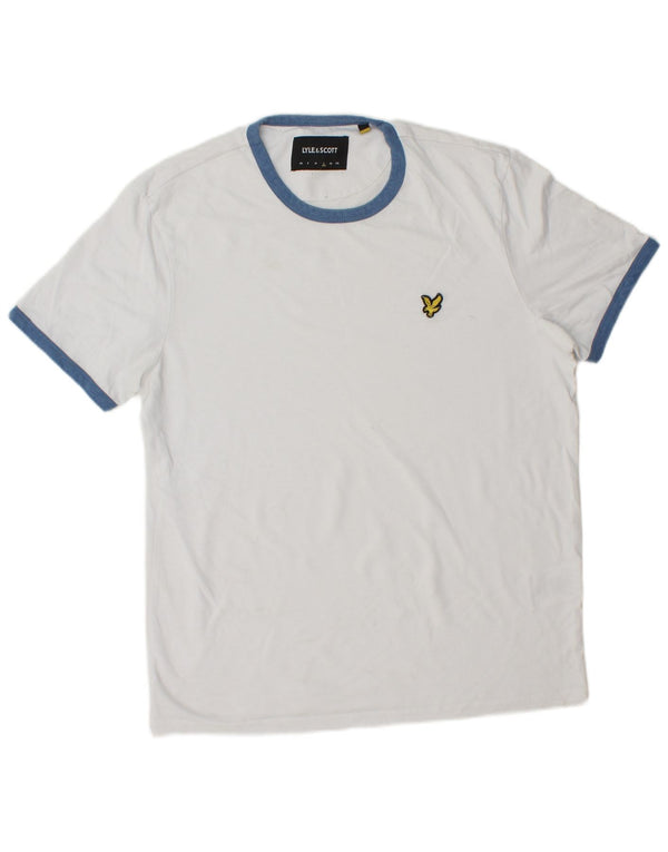 Мужская футболка LYLE & SCOTT, большой белый хлопок