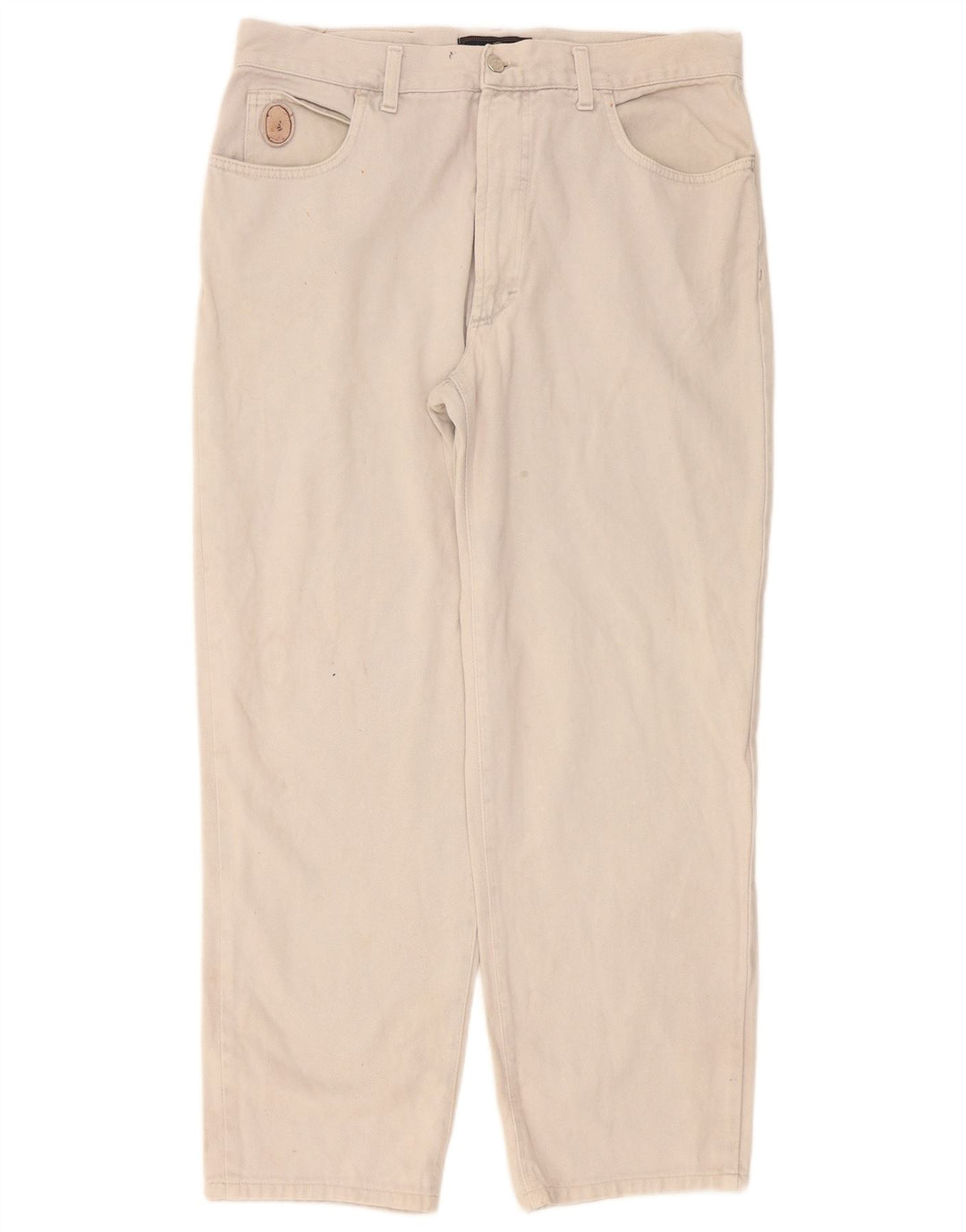 Мужские зауженные джинсы Trussardi W34 L29 бежевые