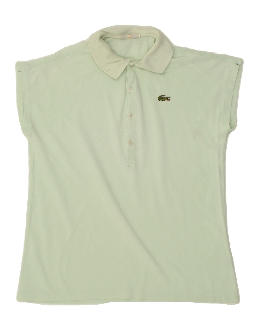 LACOSTE Womens Short Sleeve Polo Shirt Size 40 Medium Green Cotton Vintage Lacoste and Second-Hand Lacoste from Messina Hembry 