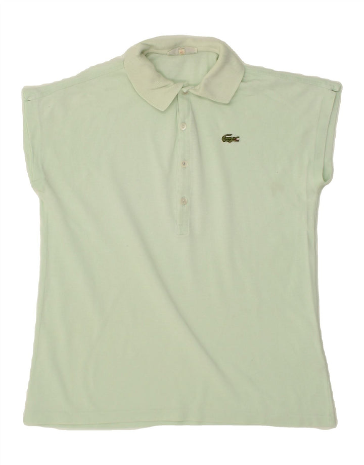 LACOSTE Womens Short Sleeve Polo Shirt Size 40 Medium Green Cotton Vintage Lacoste and Second-Hand Lacoste from Messina Hembry 
