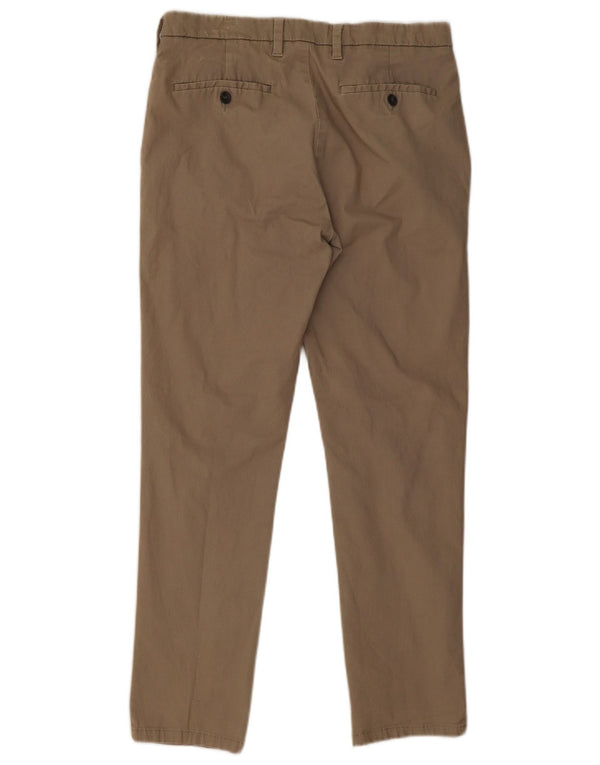 Мужские брюки-чиносы Marks & Spencer W32 L29 бежевого цвета, хлопок