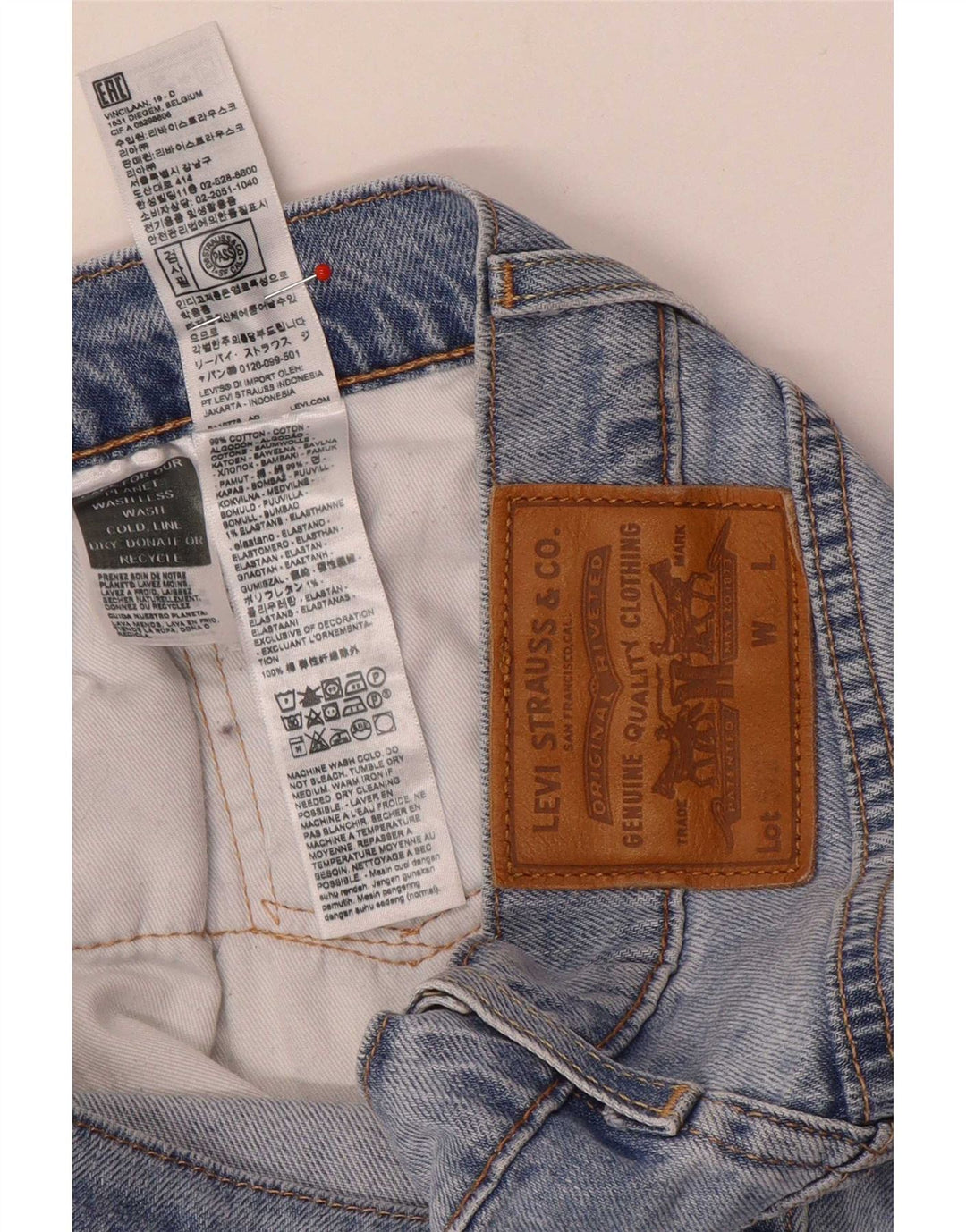 Мужские джинсы Levi's 511 Slim W30 L30 синие, хлопок