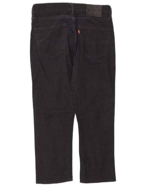 Мужские укороченные прямые джинсы Levi's W31 L25, черный хлопок