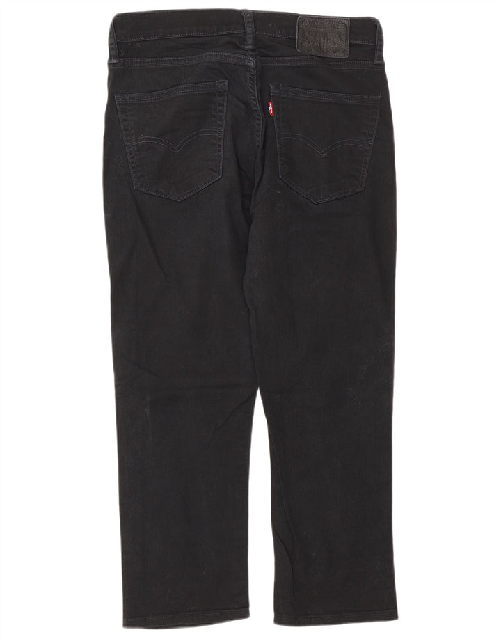 Мужские укороченные прямые джинсы Levi's W31 L25, черный хлопок