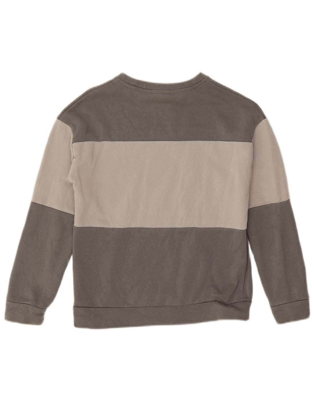 Джемпер с рисунком NIKE для мальчиков 10–11 лет, средний серый цвет с цветными блоками