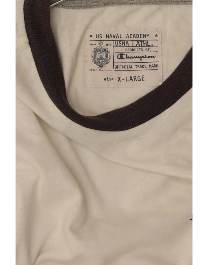 Мужская футболка с рисунком Champion Top XL, белая с цветными блоками