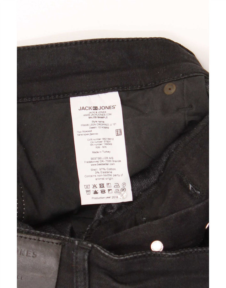 Мужские прямые джинсы Jack & Jones W34 L27, черный хлопок