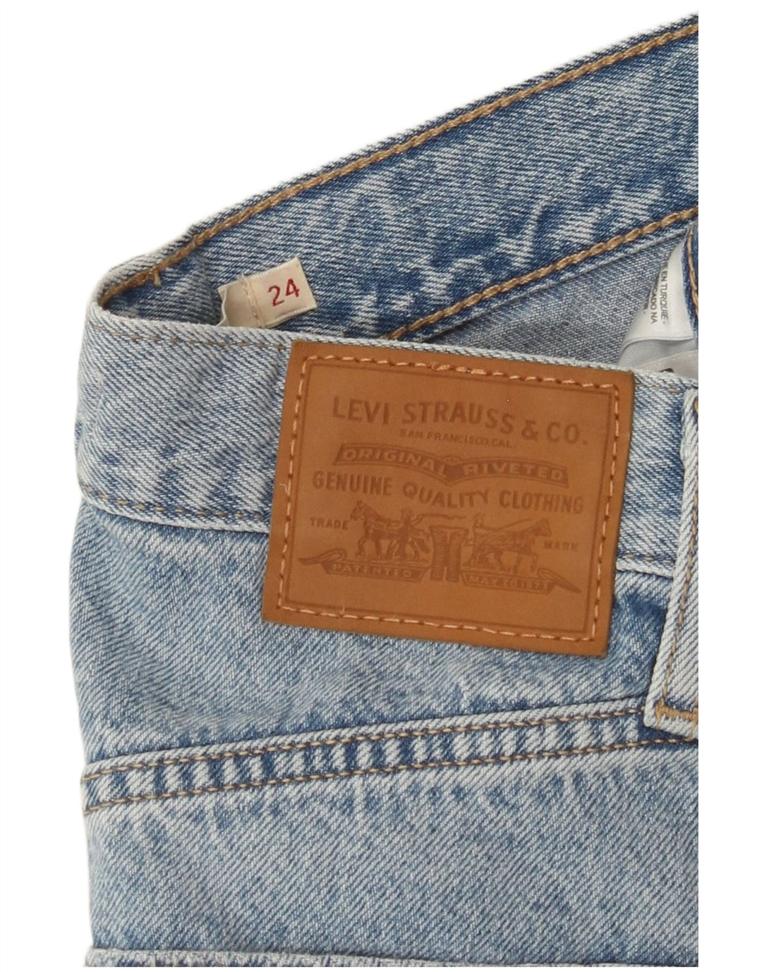 Женские джинсовые шорты LEVI'S W24 XS Синие, хлопок