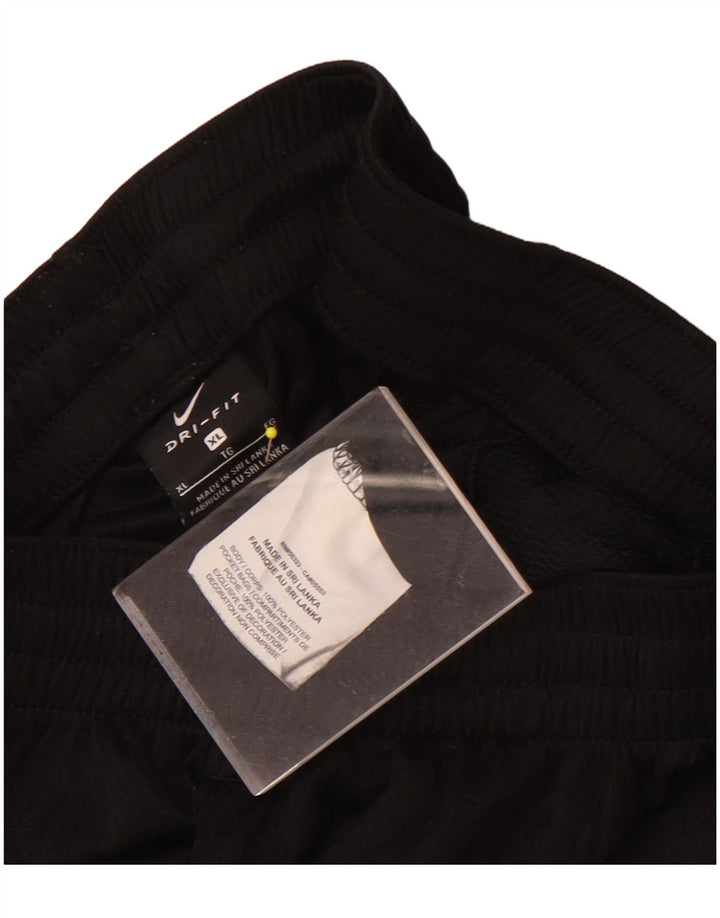 Спортивные шорты Nike Dri Fit для мальчиков 13–14 лет XL, черный полиэстер с цветными блоками