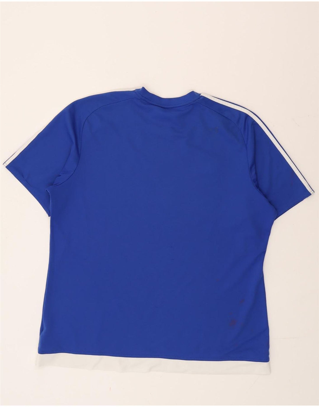 Мужская футболка Adidas Climalite Top XL Синяя с цветными блоками из полиэстера
