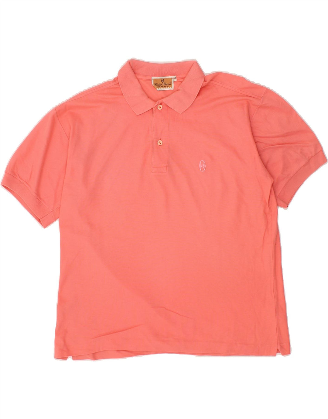 CONTE OF FLORENCE Mens Polo Shirt IT 48 Medium Pink Vintage Conte of Florence and Second-Hand Conte of Florence from Messina Hembry 
