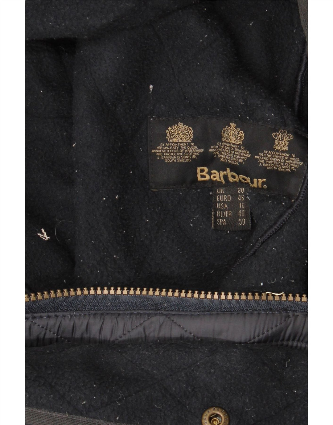 Женская стеганая куртка Barbour UK 20 2XL Темно-синяя