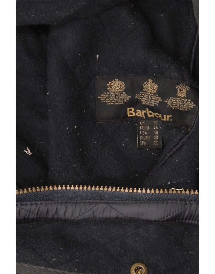 Женская стеганая куртка Barbour UK 20 2XL Темно-синяя