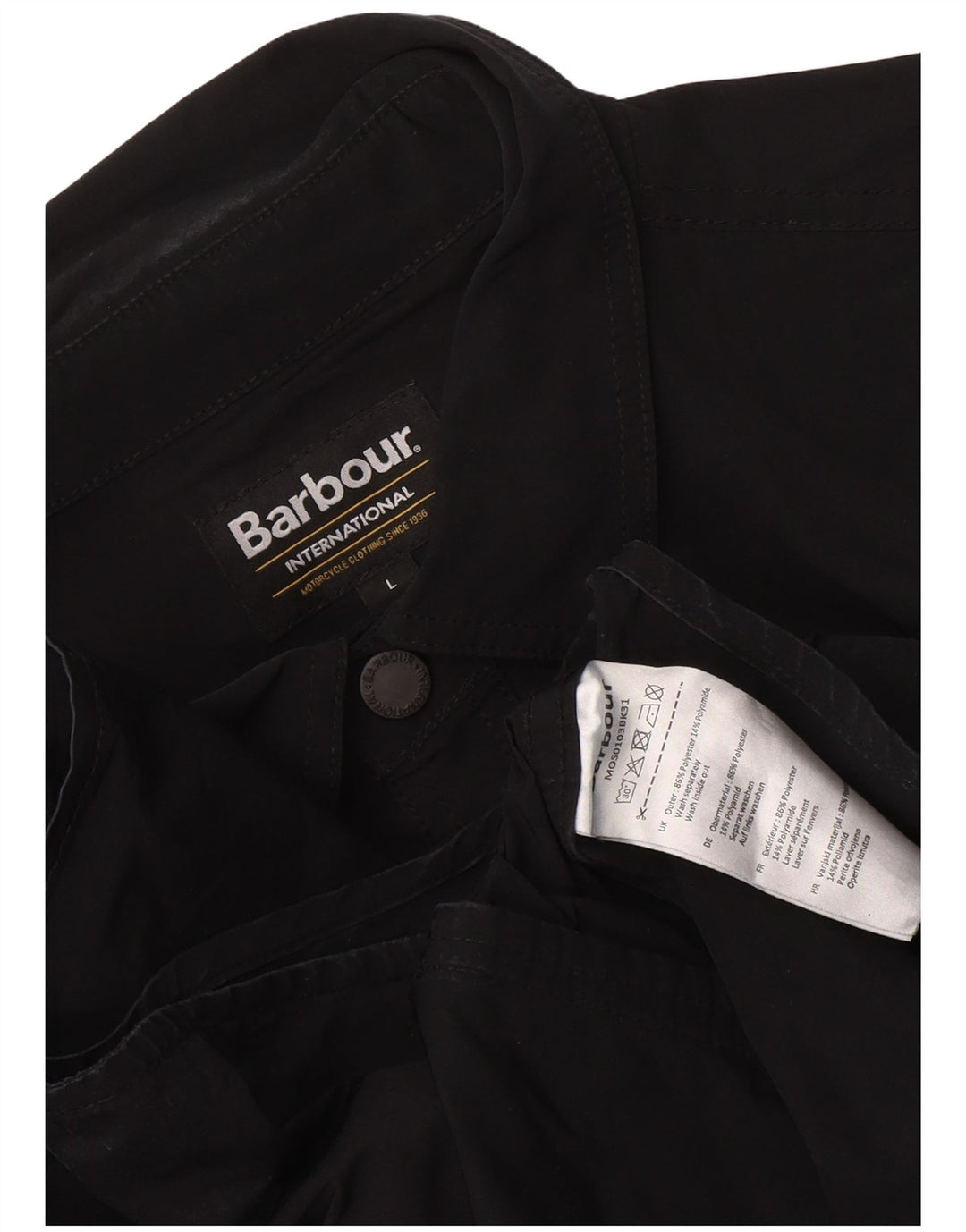 Мужская рубашка Barbour, большая черная рубашка из полиэстера