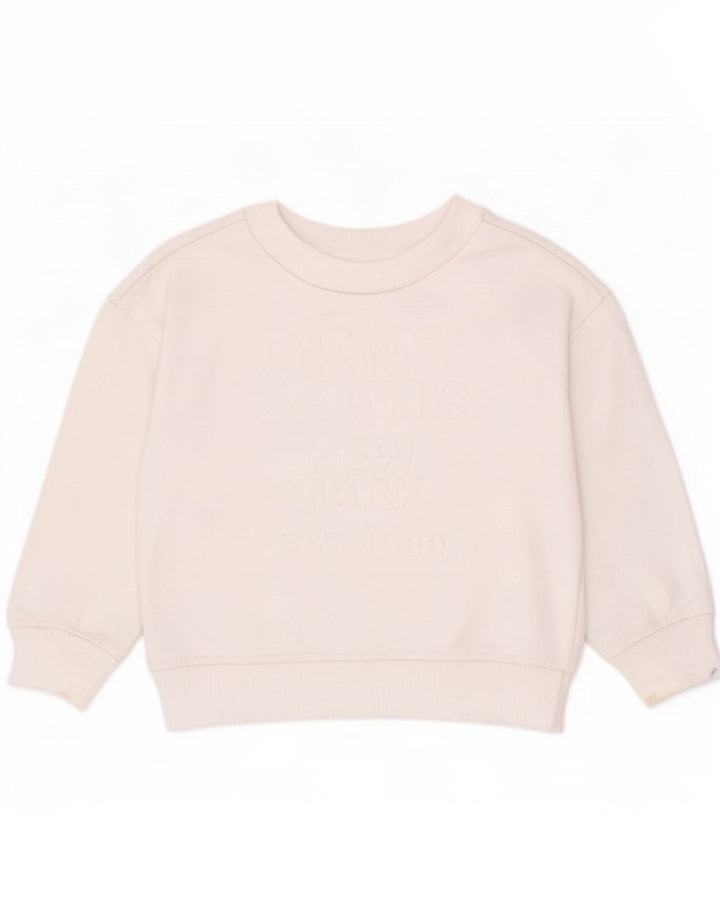 Джемпер с рисунком Dkny для мальчиков, 2–3 года, белый хлопок