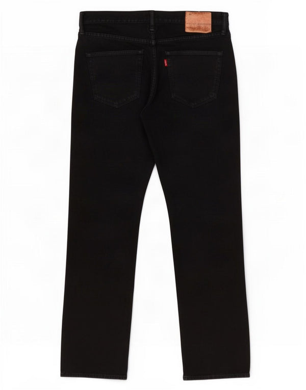 Мужские прямые джинсы Levi's W32 L32, черный хлопок