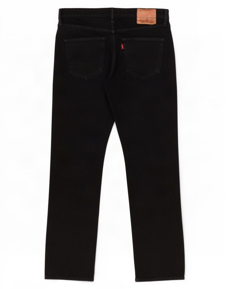 Мужские прямые джинсы Levi's W32 L32, черный хлопок