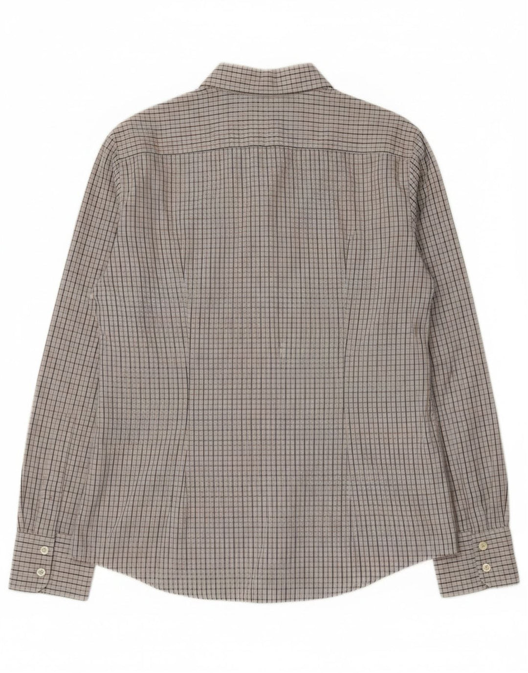 Женская рубашка Benetton UK 14, большая серая, хлопок